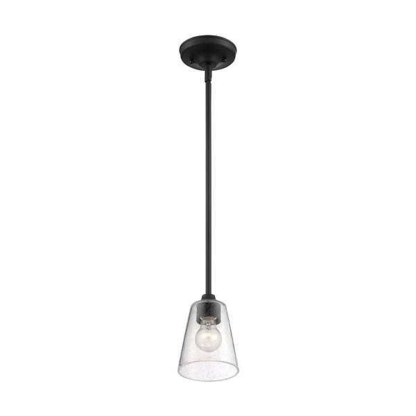 1 Light 120 volt Matte Black Indoor Mini Pendant Light Fixture