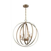 Nuvo Lighting 6 Light 120 volt Burnished Brass Pendant Light Fixture
