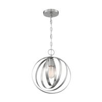Nuvo Lighting 1 Light 120 volt Brushed Nickel Pendant Light Fixture