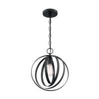 Nuvo Lighting 1 Light 120 volt Matte Black Pendant Light Fixture