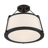 Nuvo Lighting 3 Light 120 volt Matte Black Ceiling Light Fixture