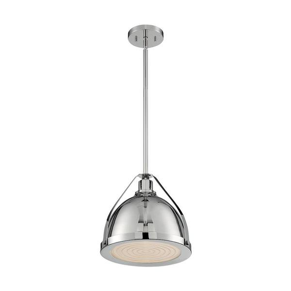 1 Light 120 volt Polished Nickel Pendant Light Fixture