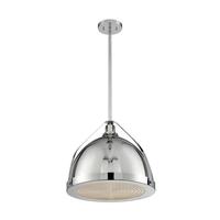 Nuvo Lighting 1 Light 120 volt Polished Nickel Pendant Light Fixture