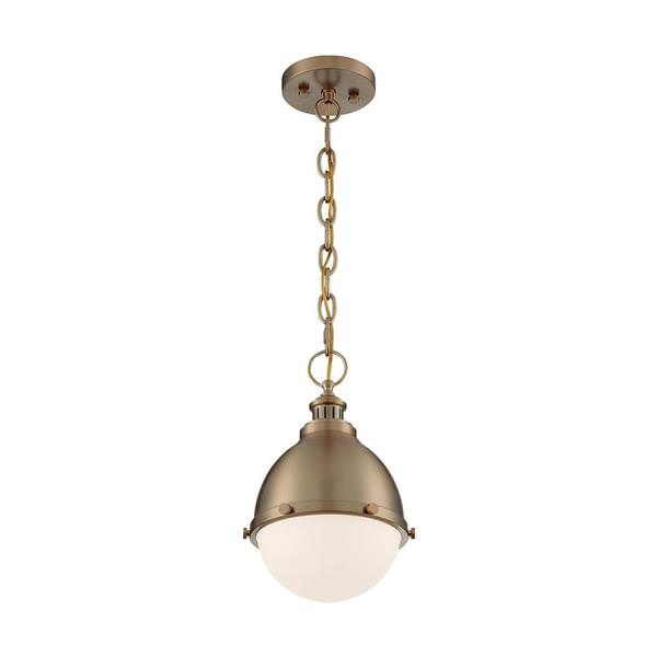 1 Light 120 volt Burnished Brass Pendant Light Fixture