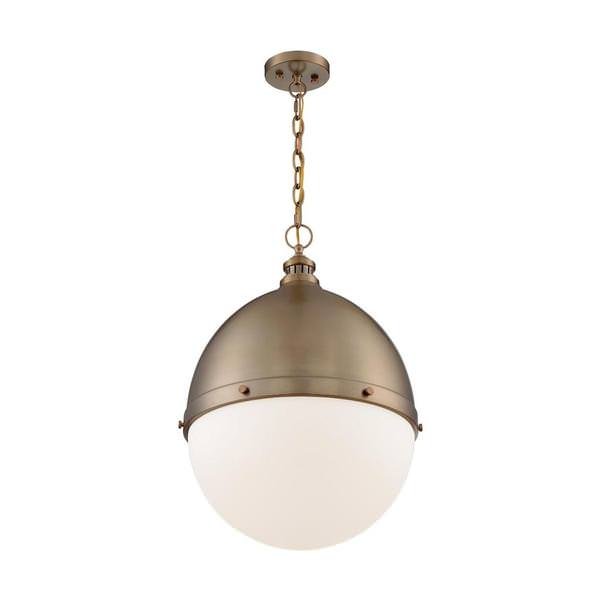 1 Light 120 volt Burnished Brass Pendant Light Fixture