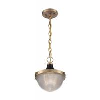 Nuvo Lighting 1 Light 120 volt Burnished Brass with Black Accents Pendant Light Fixture
