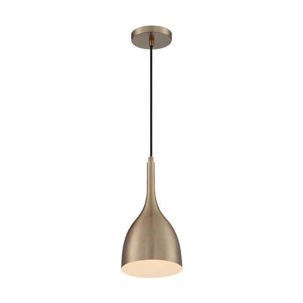 1 Light 120 volt Burnished Brass Pendant Light Fixture