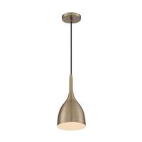 Nuvo Lighting 1 Light 120 volt Burnished Brass Pendant Light Fixture