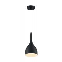Nuvo Lighting 1 Light 120 volt Matte Black Pendant Light Fixture
