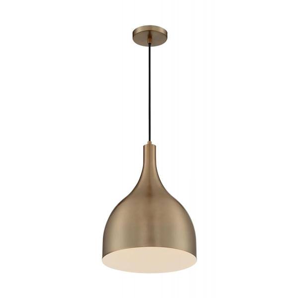 1 Light 120 volt Burnished Brass Pendant Light Fixture
