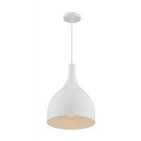 Nuvo Lighting 1 Light 120 volt Matte White Pendant Light Fixture