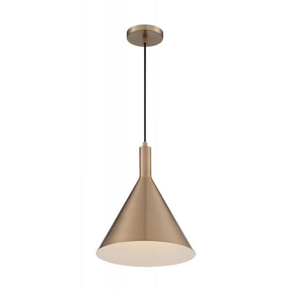 1 Light 120 volt Burnished Brass Pendant Light Fixture