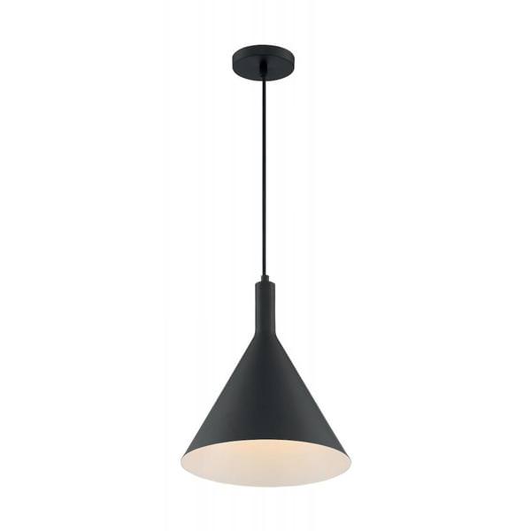 1 Light 120 volt Matte Black Pendant Light Fixture