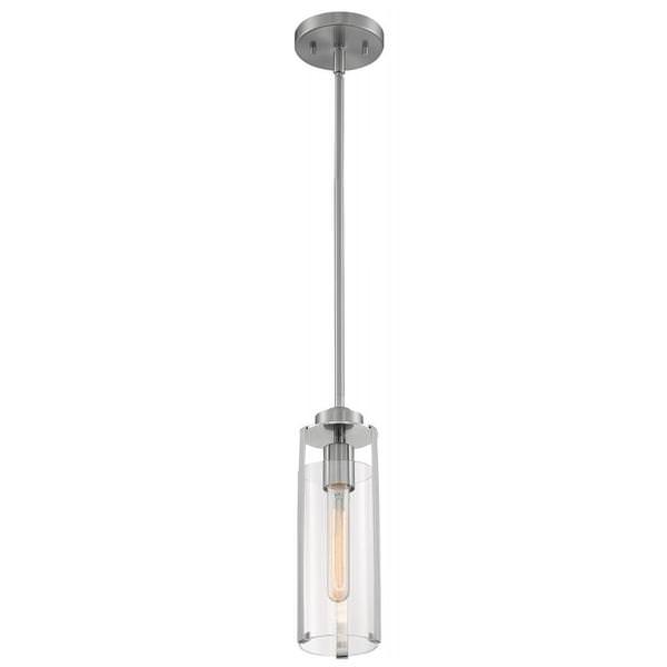 1 Light 120 volt Brushed Nickel Indoor Mini Pendant Light Fixture
