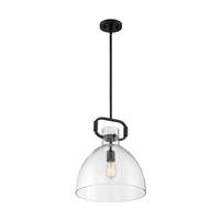 Nuvo Lighting 1 Light 120 volt Matte Black Pendant Light Fixture