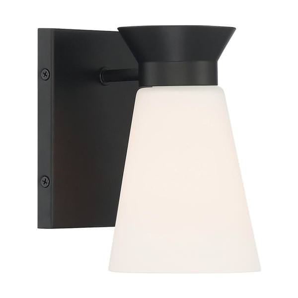 1 Light 120 volt Black Indoor Wall Sconce