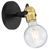 Nuvo Lighting 1 Light 120 volt Black Indoor Wall Sconce