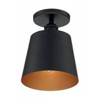 Nuvo Lighting 1 Light 120 volt Black with Gold Accents Ceiling Light