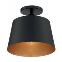 Nuvo Lighting 1 Light 120 volt Black with Gold Accents Ceiling Light