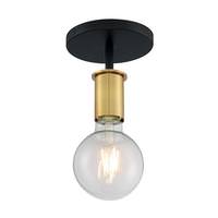 Nuvo Lighting 1 Light 120 volt Black with Brushed Brass Accents Ceiling Light
