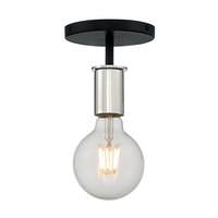Nuvo Lighting 1 Light 120 volt Black with Polished Nickel Accents Ceiling Light