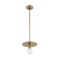Nuvo Lighting 1 Light 120 volt Vintage Brass Indoor Mini Pendant Light Fixture