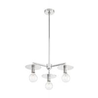 Nuvo Lighting 3 Light 120 volt Polished Nickel Chandelier