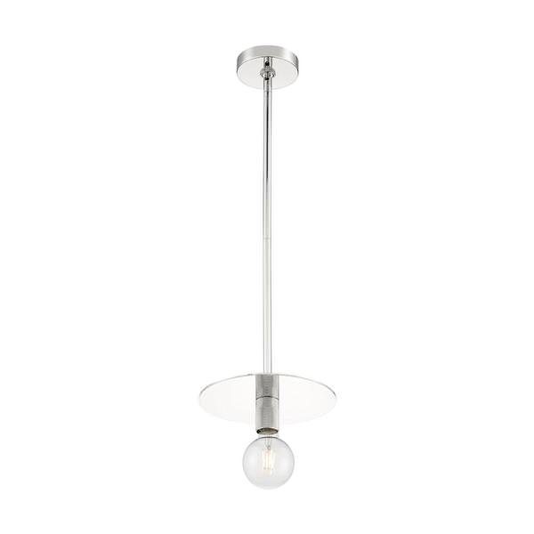 1 Light 120 volt Polished Nickel Indoor Mini Pendant Light Fixture