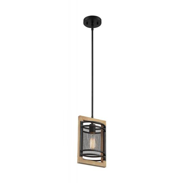 1 Light 120 volt Black Indoor Mini Pendant Light Fixture