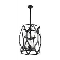 Nuvo Lighting 6 Light 120 volt Black Pendant