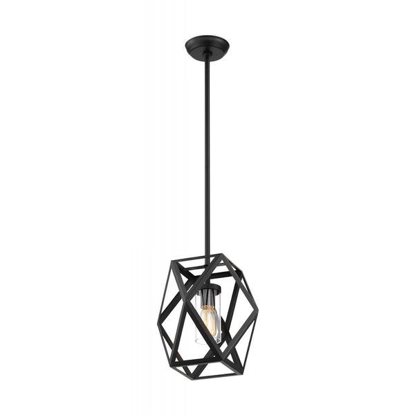 1 Light 120 volt Black Indoor Mini Pendant Light Fixture