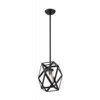 Nuvo Lighting 1 Light 120 volt Black Indoor Mini Pendant Light Fixture
