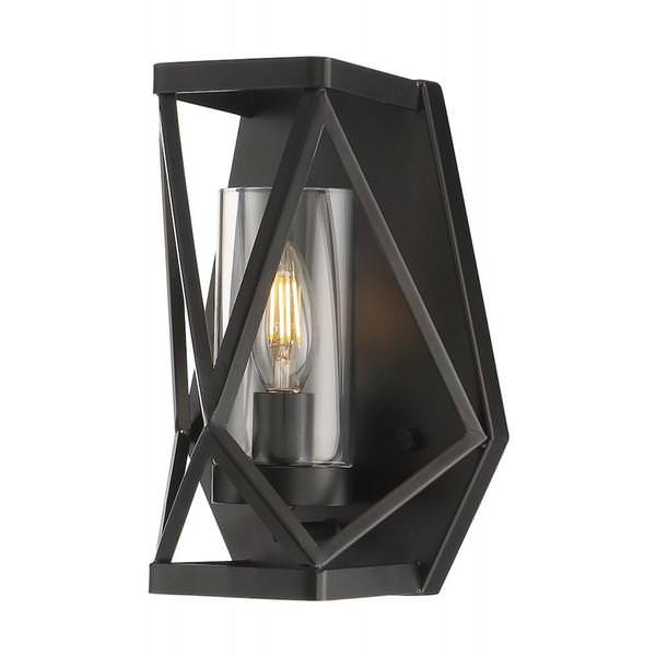 1 Light 120 volt Black Indoor Wall Sconce