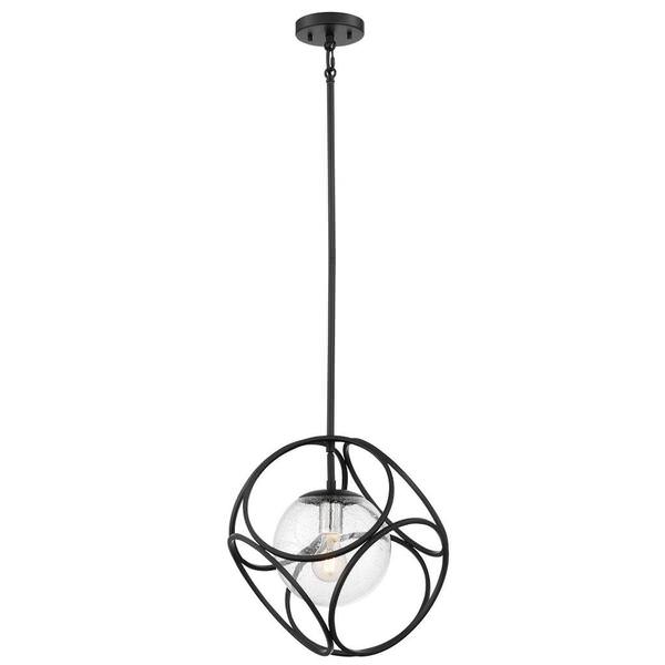 1 Light 120 volt Black Indoor Mini Pendant Light Fixture