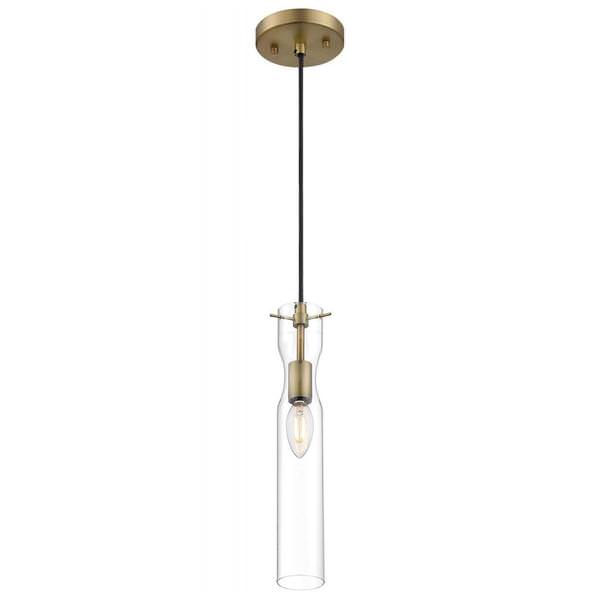 1 Light 120 volt Vintage Brass Indoor Mini Pendant Light Fixture