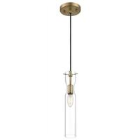 Nuvo Lighting 1 Light 120 volt Vintage Brass Indoor Mini Pendant Light Fixture