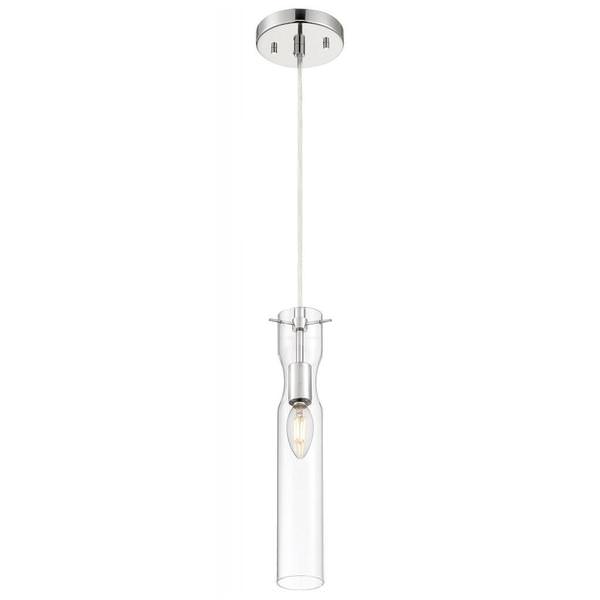 1 Light 120 volt Polished Nickel Indoor Mini Pendant Light Fixture