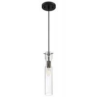 Nuvo Lighting 1 Light 120 volt Black Indoor Mini Pendant Light Fixture