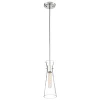 Nuvo Lighting 1 Light 120 volt Polished Nickel Indoor Mini Pendant Light Fixture