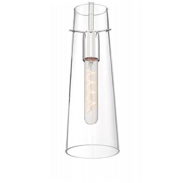 1 Light 120 volt Polished Nickel Indoor Mini Pendant Light Fixture