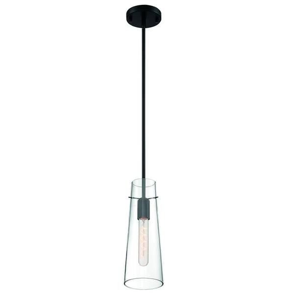 1 Light 120 volt Black Indoor Mini Pendant Light Fixture