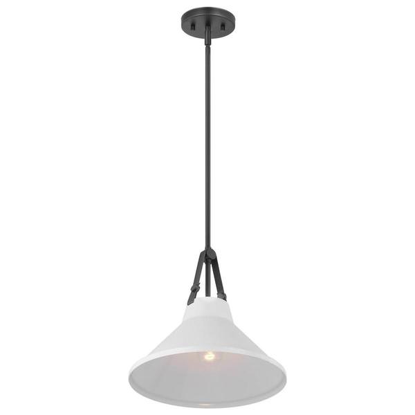 1 Light Black/White Metal Zelda Pendant Light Fixture