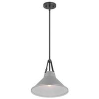 Nuvo Lighting 1 Light Black/Gray Metal Zelda Pendant Light Fixture