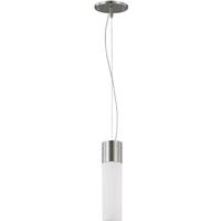 View 1 Light 12 watt 120 volt 3000K Natural White Brushed Nickel Dimmable LED Mini Pendant Light