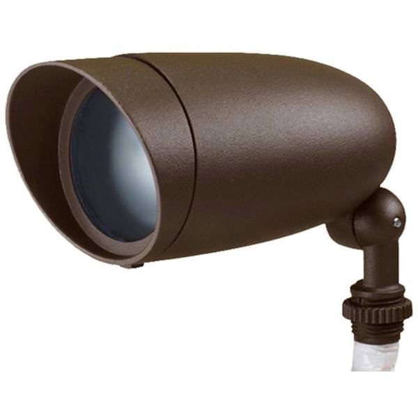 6 watt 120 volt 3000K Natural White Bronze Non-Dimmable LED Bullet Flood Light