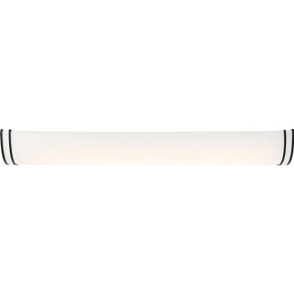 25" 26 watt 120 volt 3000K Dimmable Matte Black Finish White Acrylic Lens LED Vanity