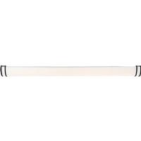 Nuvo Lighting 49" 52 watt 120 volt 3000K Dimmable Matte Black Finish White Acrylic Lens LED Vanity