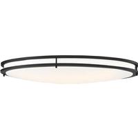 View 32" 52 watt 120 volt 3000K Natural White Matte Black White Acrylic Lens Flush Mount