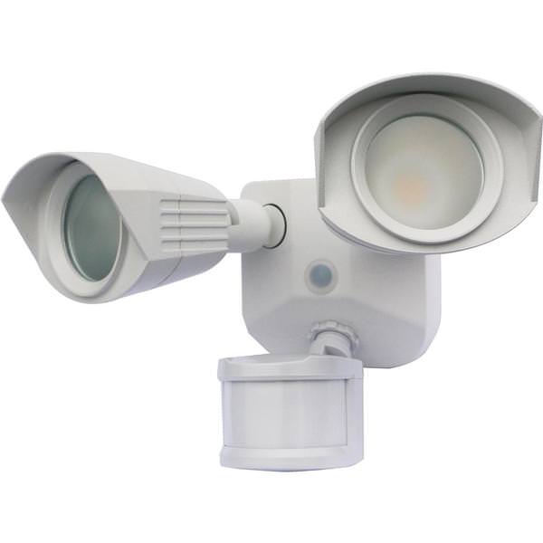 20 watt 120 volt 4000K Cool White White Non-Dimmable LED Security Light with Motion Sensor