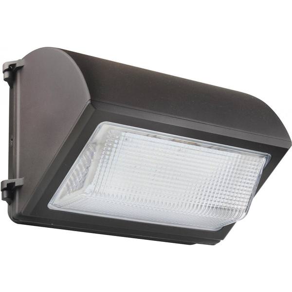 100 watt 100/277 volt 5000K Daylight Bronze Cutoff Non-Dimmable LED Wall Pack